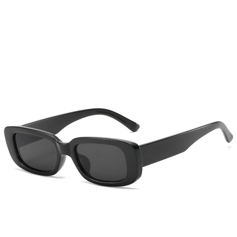Women’s Trendy Small Frame Square Sunglasses Olive Green Street Style Eyewear