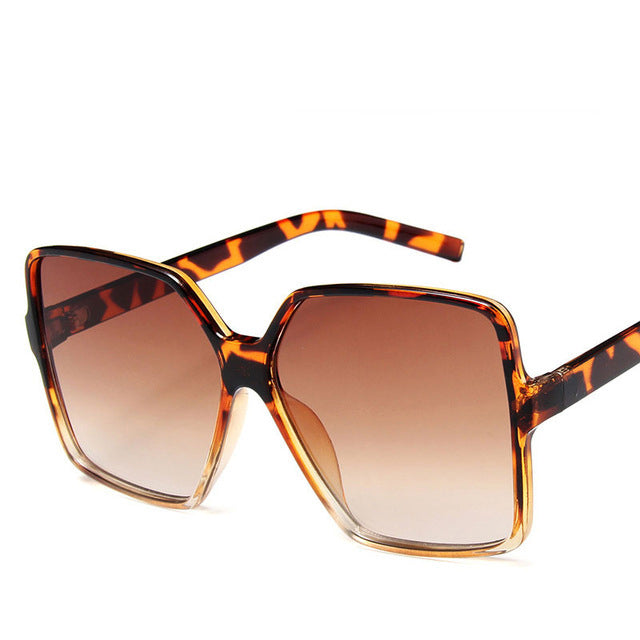 Vintage Big Frame Sunglasses – UV400 Fashion Shades