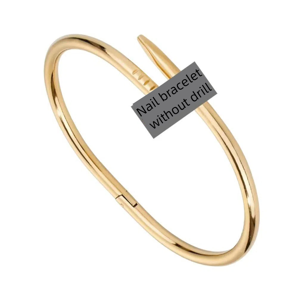 Stainless Steel Titanium Bracelet Women Non-Fading Electroplated Buckle Jewelry Accessory