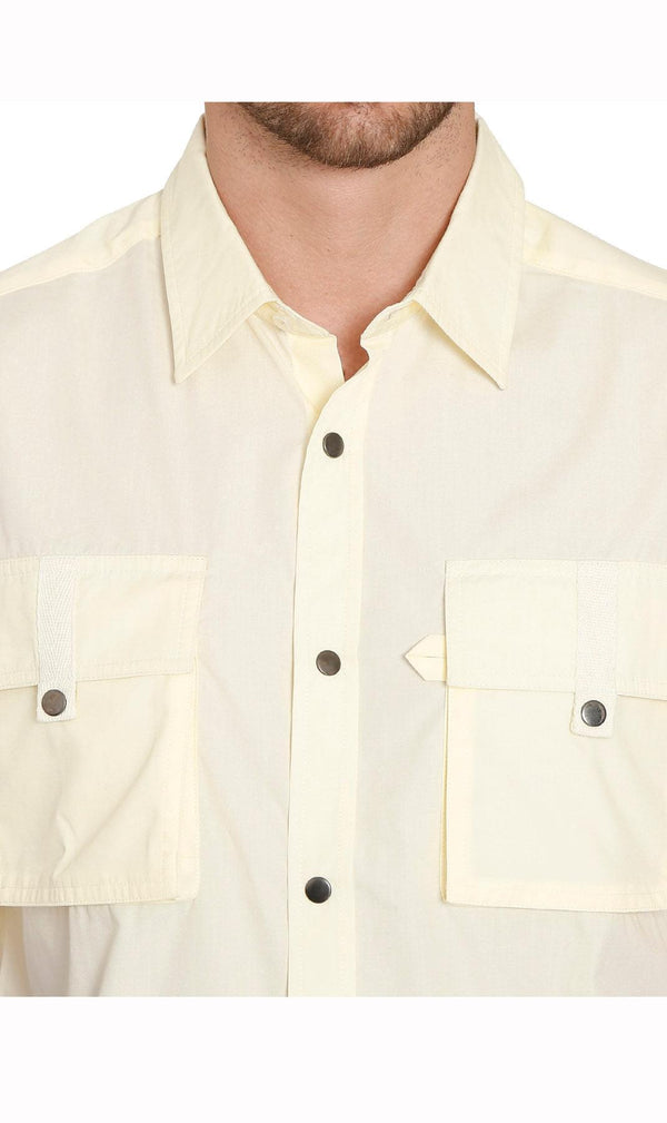 Men’s Easy Snap Explorer Shirt with Multi-Pockets and Cool Mesh Back