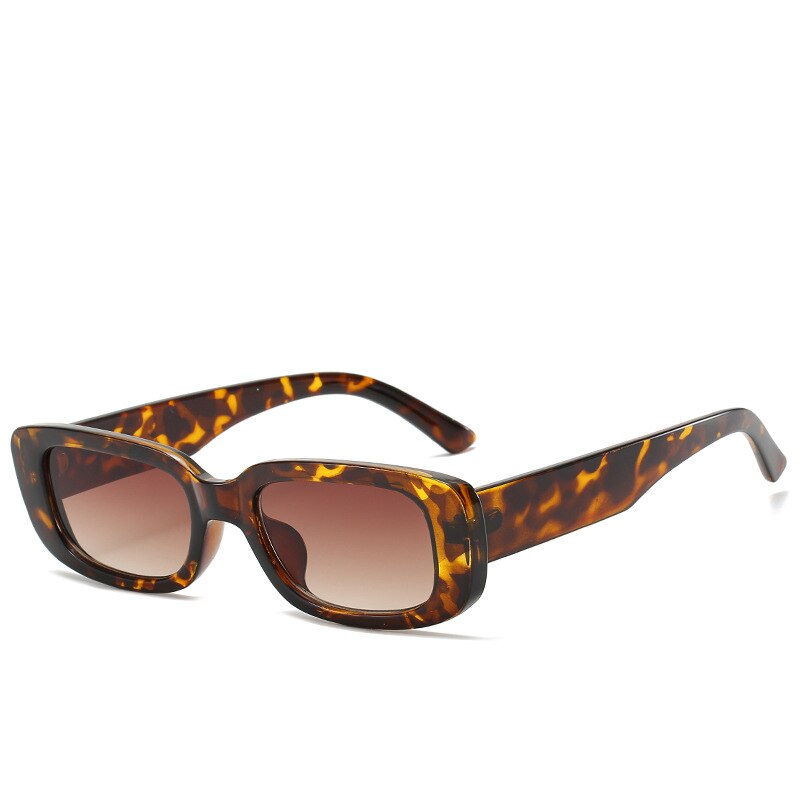 Women’s Trendy Small Frame Square Sunglasses Olive Green Street Style Eyewear