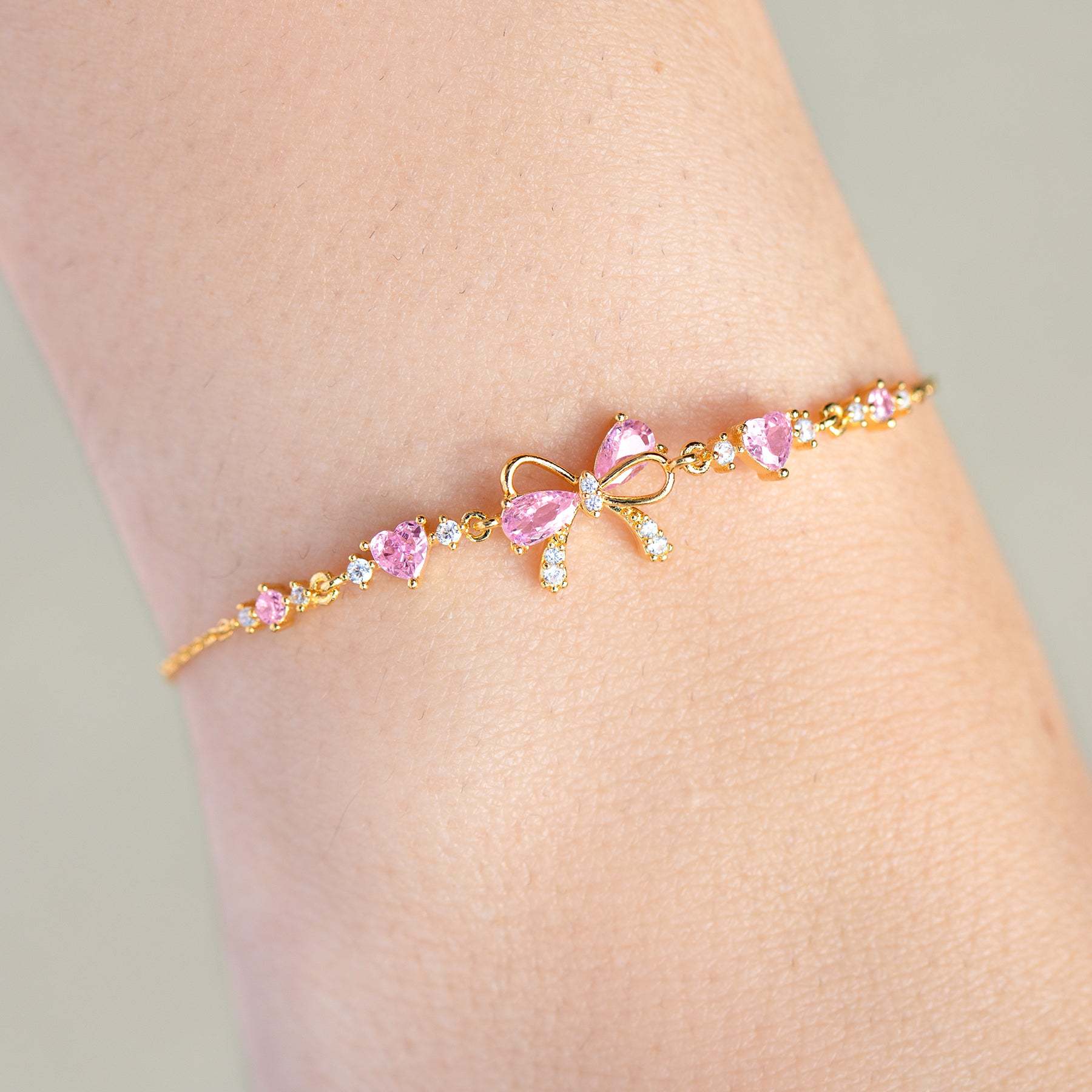 Cute Butterfly Zircon Bracelet Sweet Ins Style Women Jewelry Gift Accessory