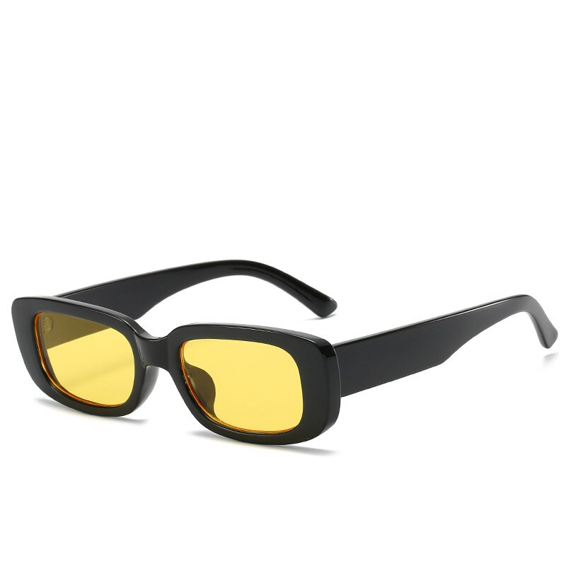 Women’s Trendy Small Frame Square Sunglasses Olive Green Street Style Eyewear