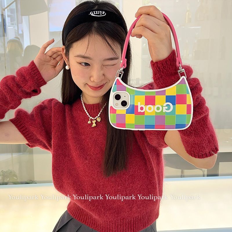 Autumn Winter Fashion Handbag Compatible with iPhone 11 12 14ProMax Cases
