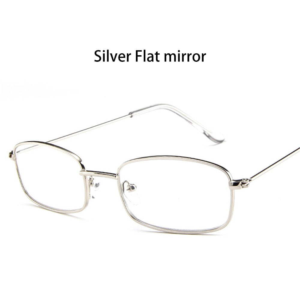 Retro Rectangle UV400 Sunglasses Candy Color Metal Frame Summer Driving Eyewear
