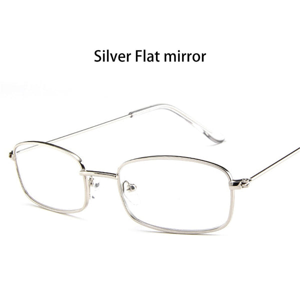 Retro Rectangle UV400 Sunglasses Candy Color Metal Frame Summer Driving Eyewear
