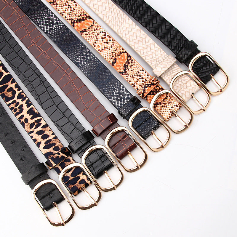 Ladies' Fashion Round Retro Casual Belt