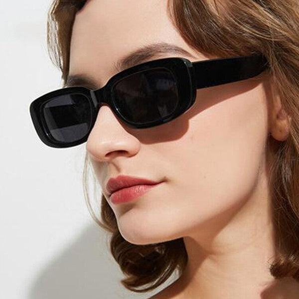Women’s Trendy Small Frame Square Sunglasses Olive Green Street Style Eyewear