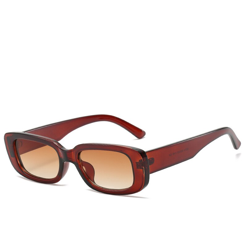 Women’s Trendy Small Frame Square Sunglasses Olive Green Street Style Eyewear