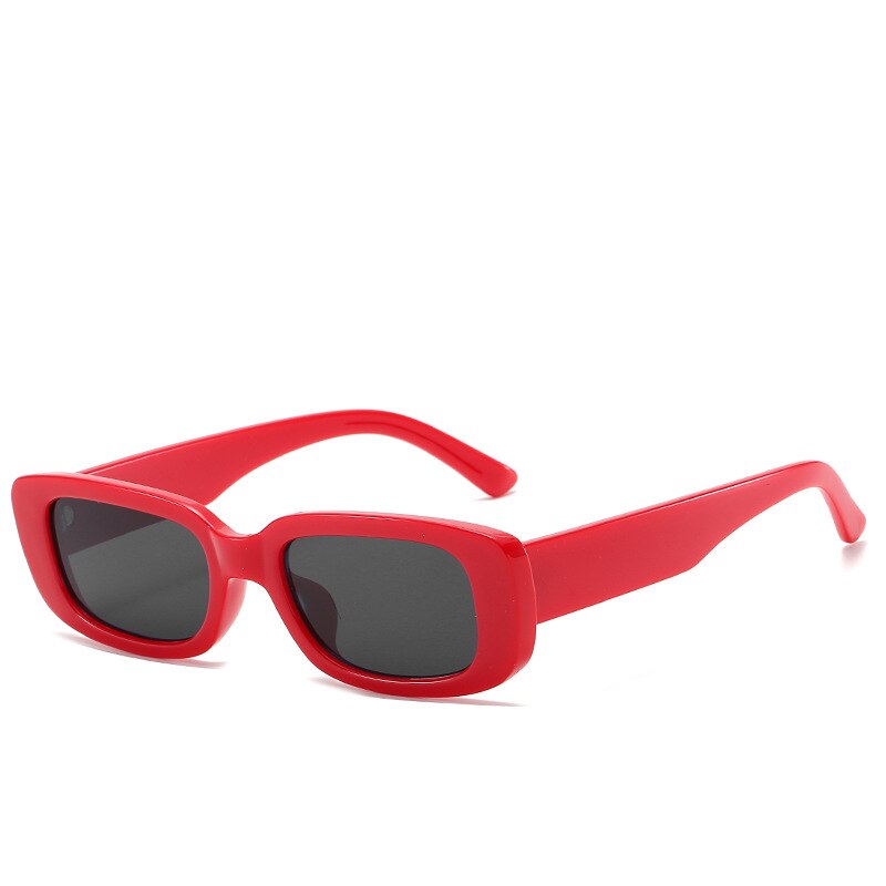 Women’s Trendy Small Frame Square Sunglasses Olive Green Street Style Eyewear