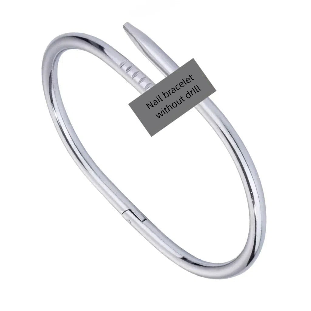 Stainless Steel Titanium Bracelet Women Non-Fading Electroplated Buckle Jewelry Accessory
