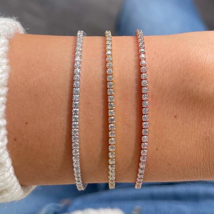 Tennis Bracelet Elegant Fashion Jewelry Accessory for Women Everyday Wear