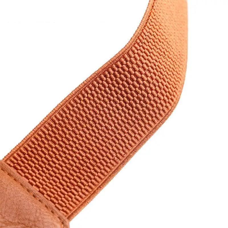 Luxury Elastic PU Leather Wide Belt Stretchy Plus Size Women Waistband