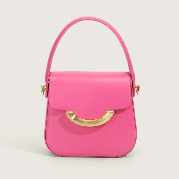 Women’s Mini Chain Crossbody Square Handbag Solid Color Fashion Shoulder Bag