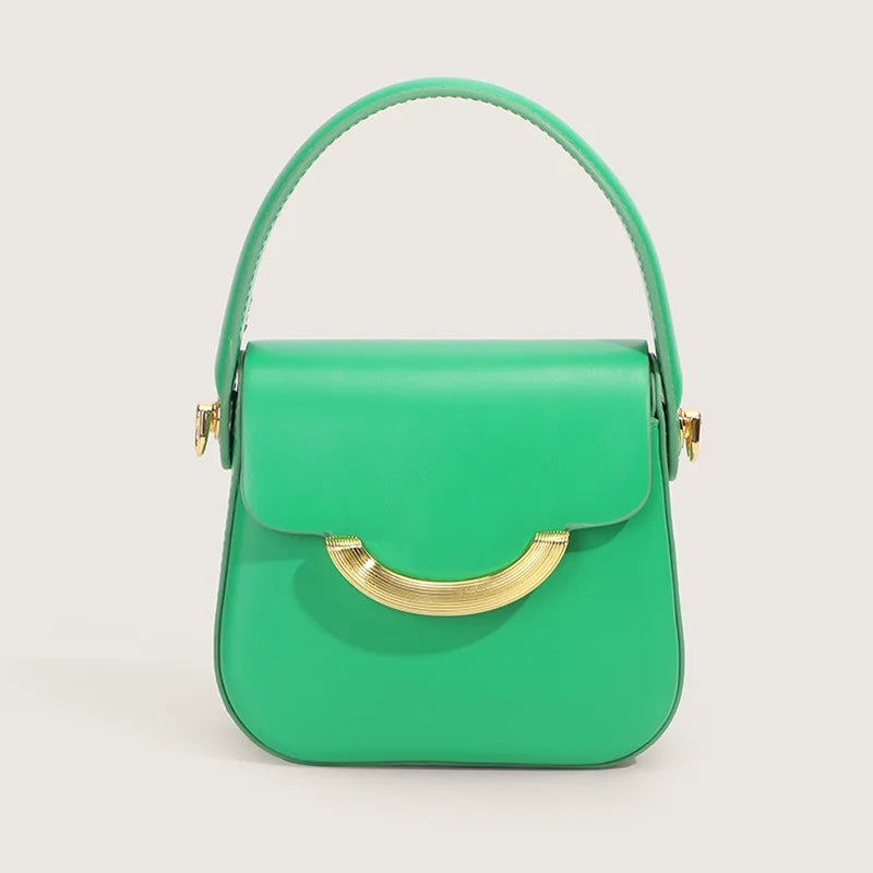 Women’s Mini Chain Crossbody Square Handbag Solid Color Fashion Shoulder Bag