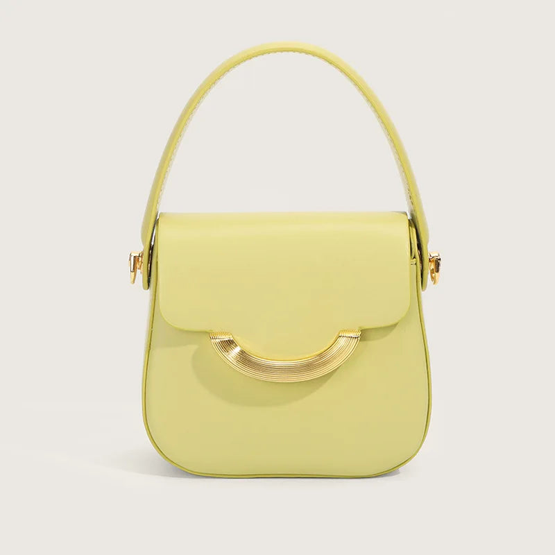 Women’s Mini Chain Crossbody Square Handbag Solid Color Fashion Shoulder Bag