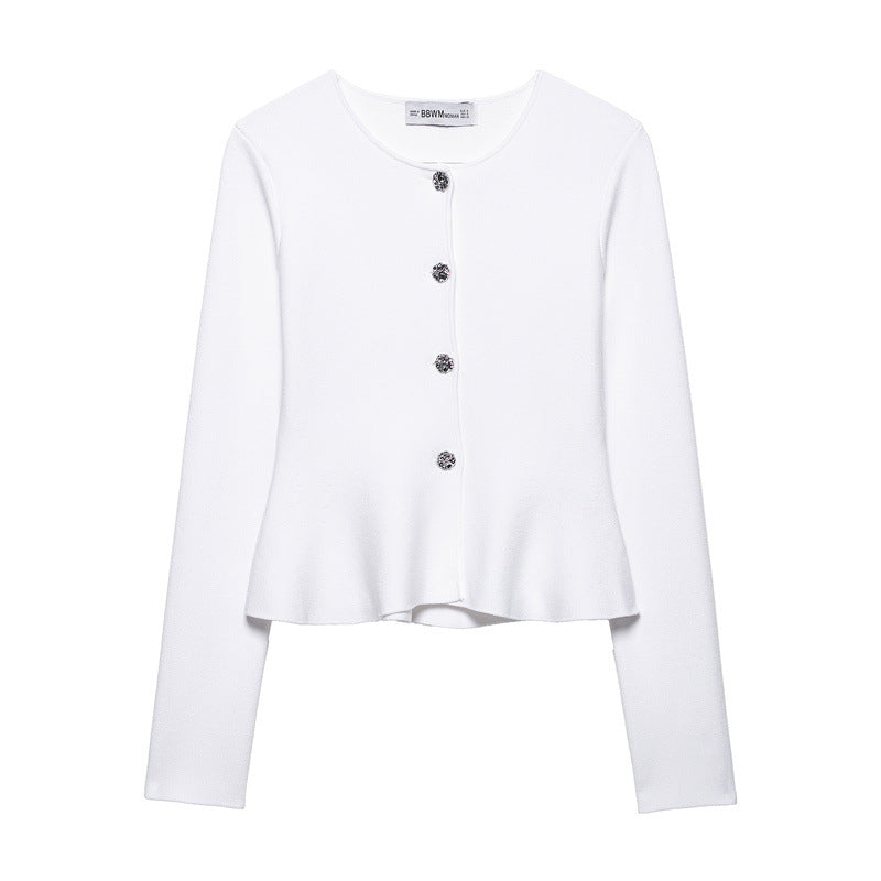 Solid color casual slim fit suit jacket mini skirt