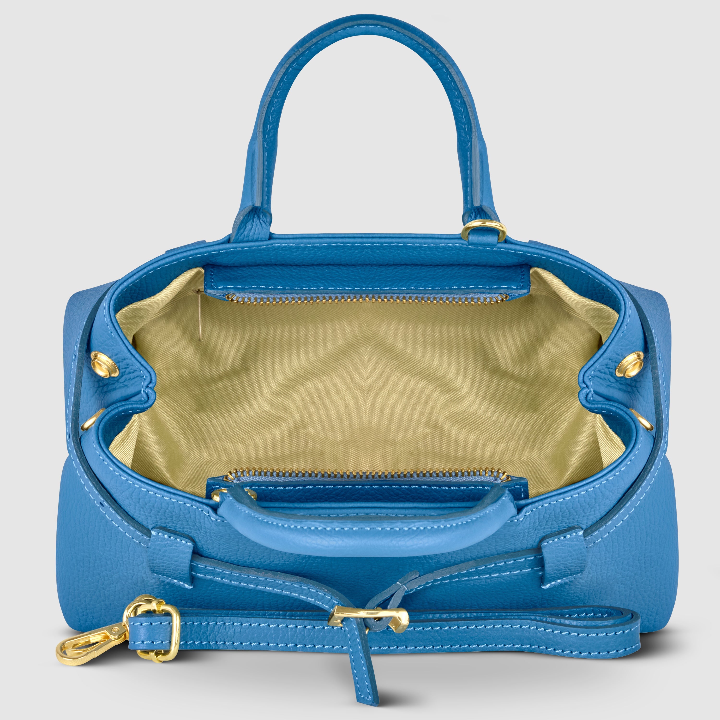 Italian Full-Grain Leather Top-Handle Bag | Cervia