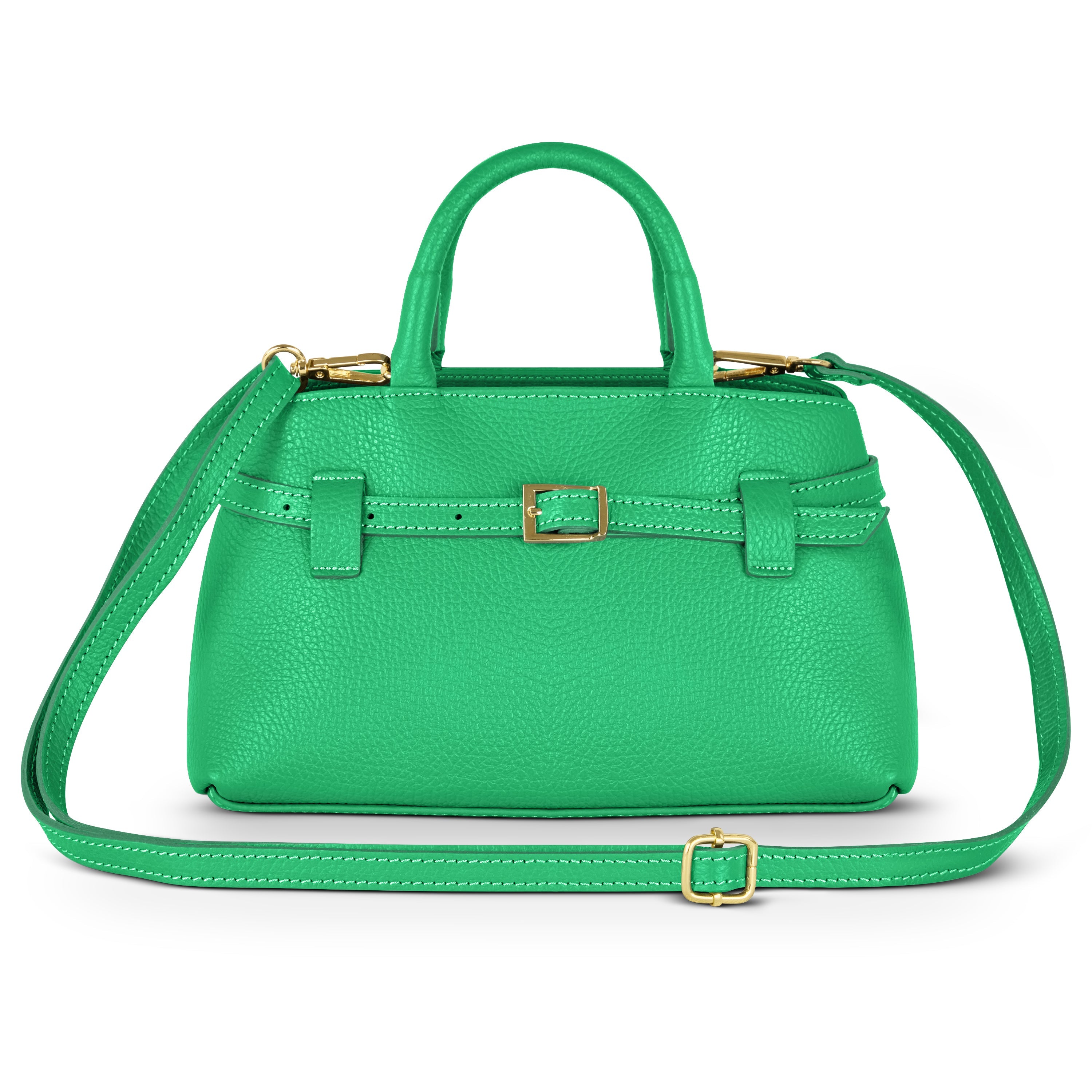 Italian Full-Grain Leather Top-Handle Bag | Cervia