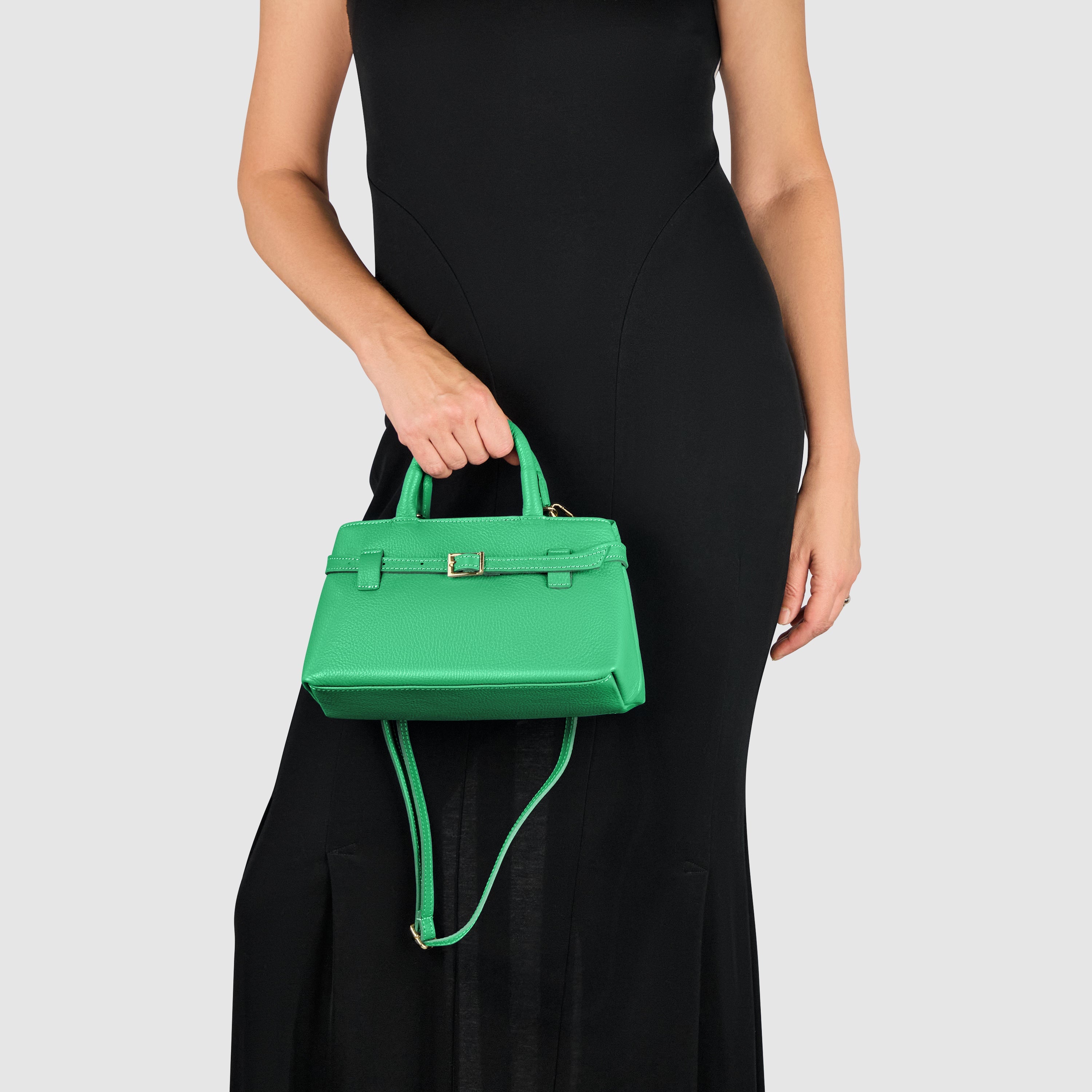 Italian Full-Grain Leather Top-Handle Bag | Cervia