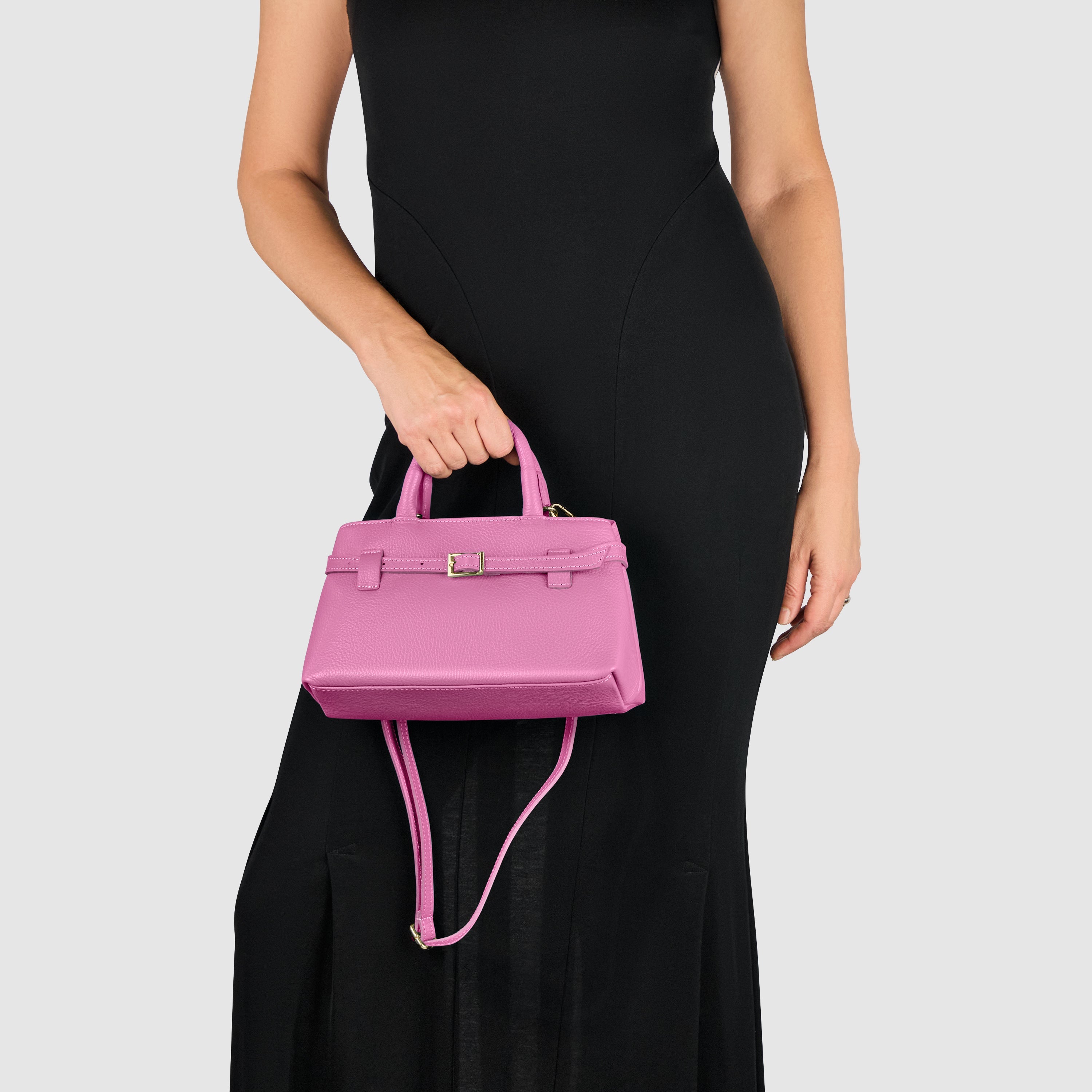 Italian Full-Grain Leather Top-Handle Bag | Cervia