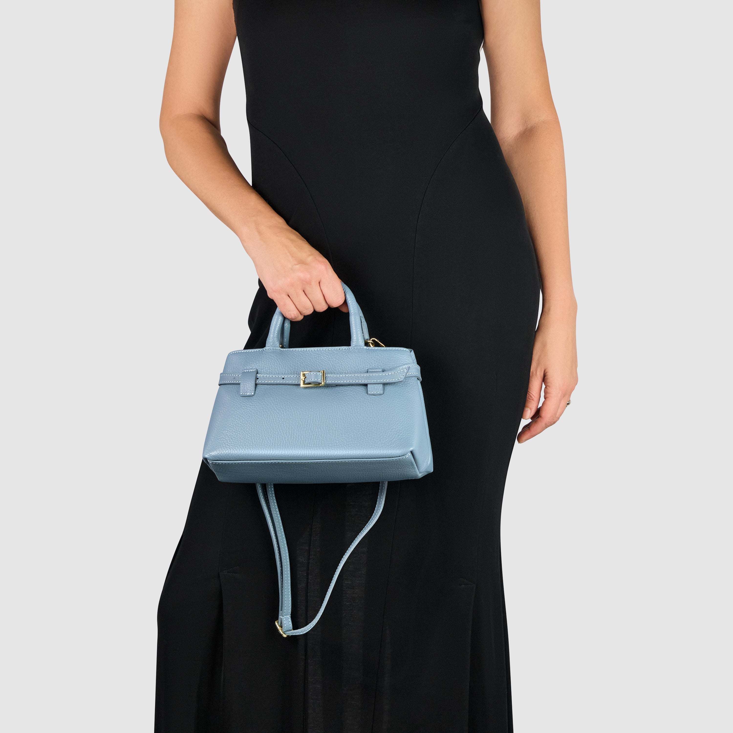 Italian Full-Grain Leather Top-Handle Bag | Cervia