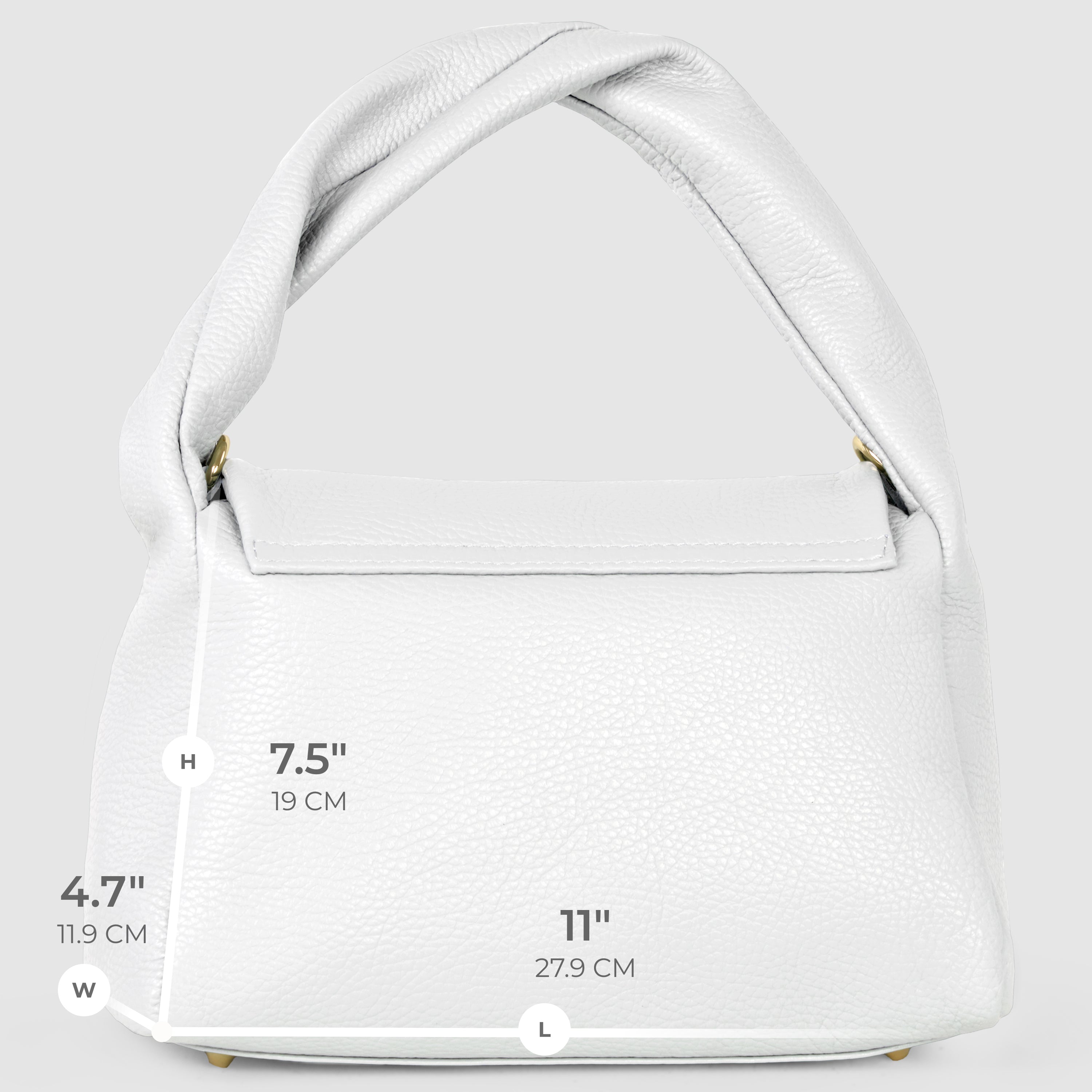 Italian Full-Grain Leather Top-Handle Bag | Perugia