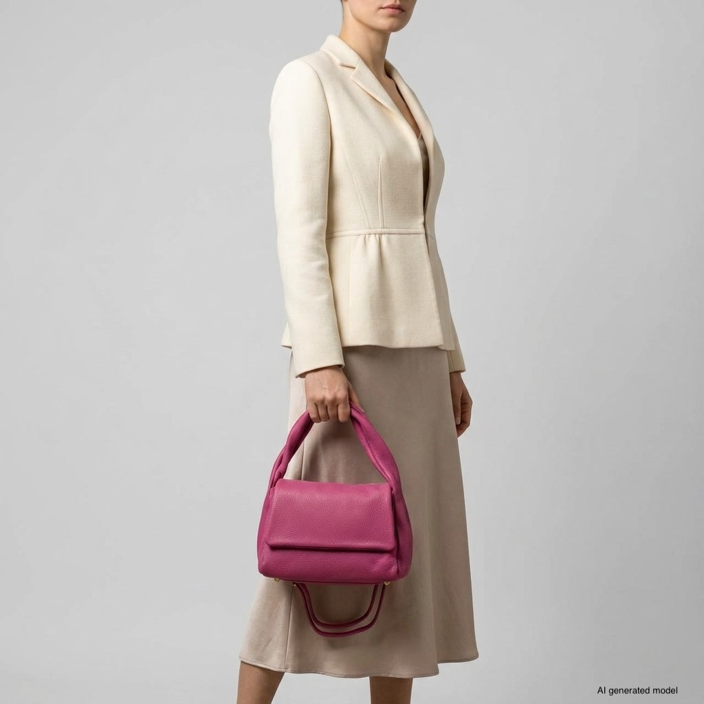 Italian Full-Grain Leather Top-Handle Bag | Perugia