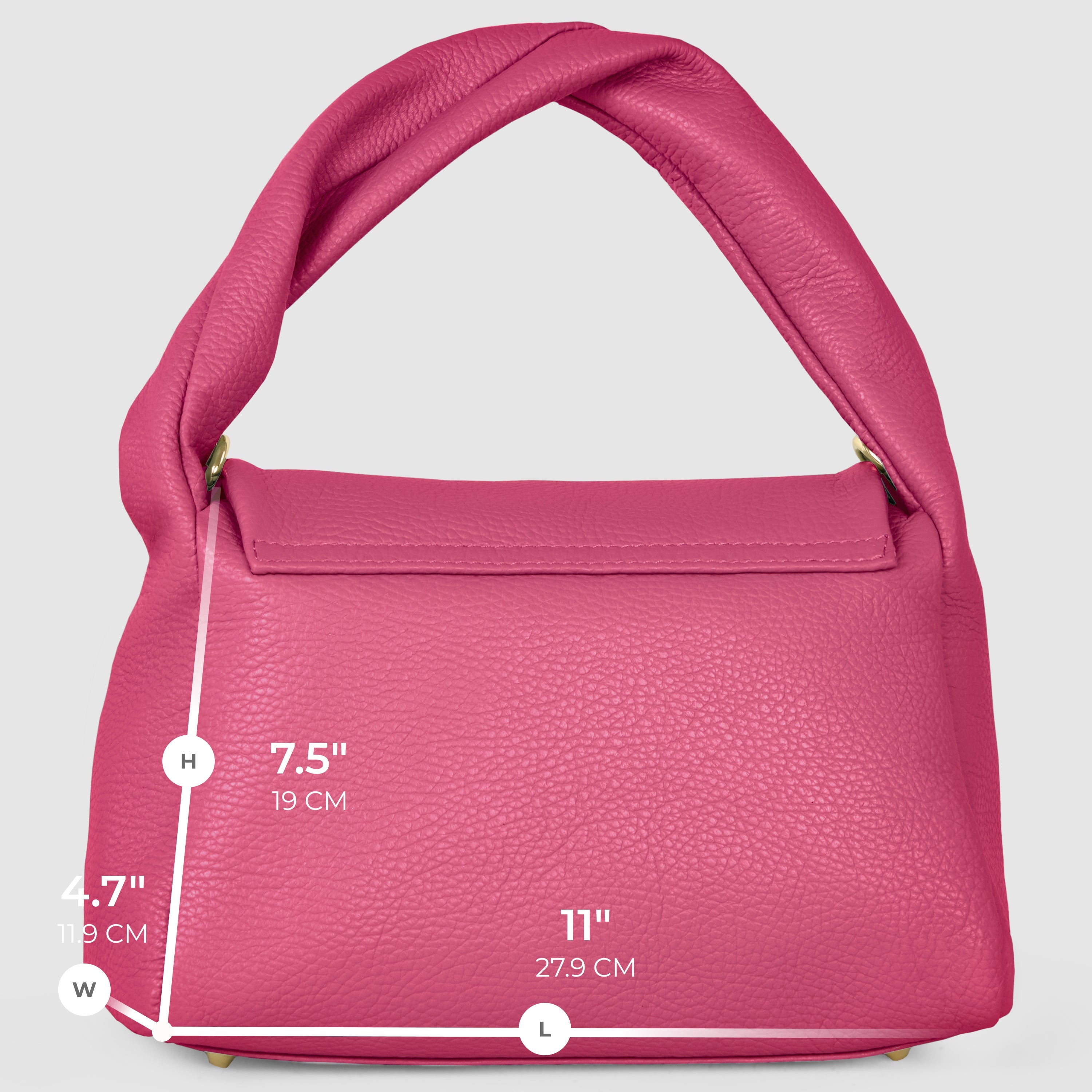 Italian Full-Grain Leather Top-Handle Bag | Perugia
