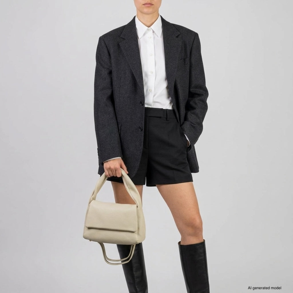 Italian Full-Grain Leather Top-Handle Bag | Perugia
