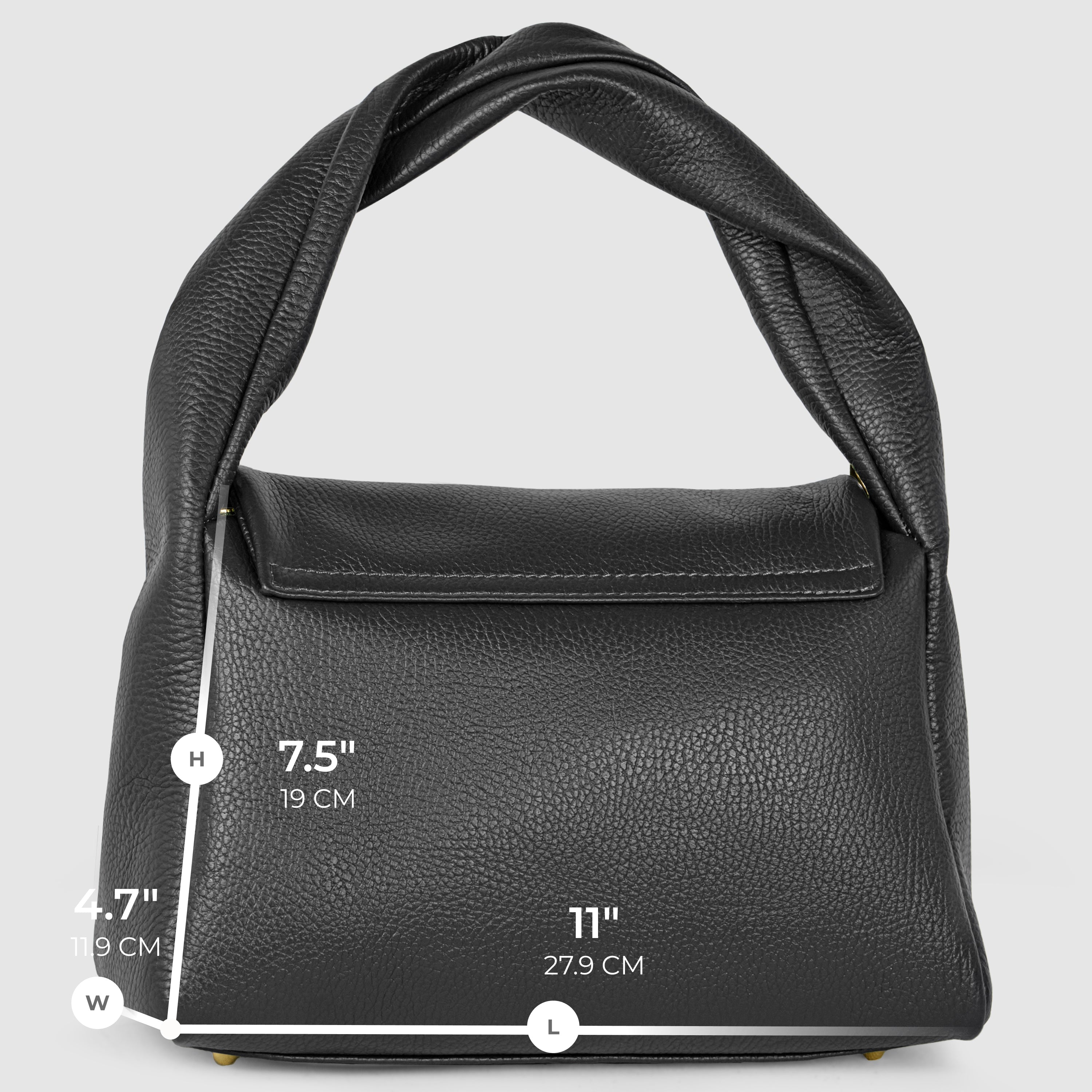 Italian Full-Grain Leather Top-Handle Bag | Perugia