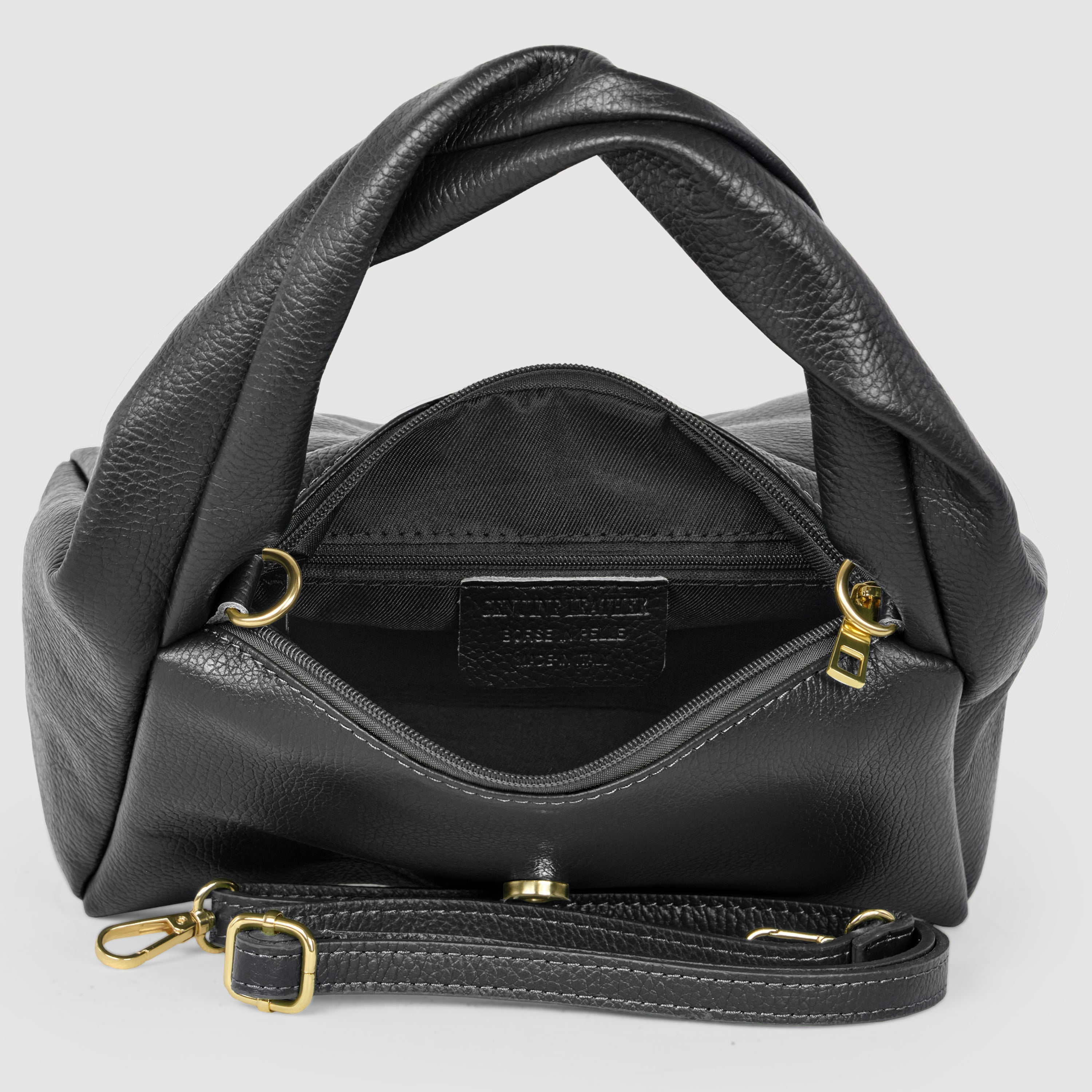 Italian Full-Grain Leather Top-Handle Bag | Perugia