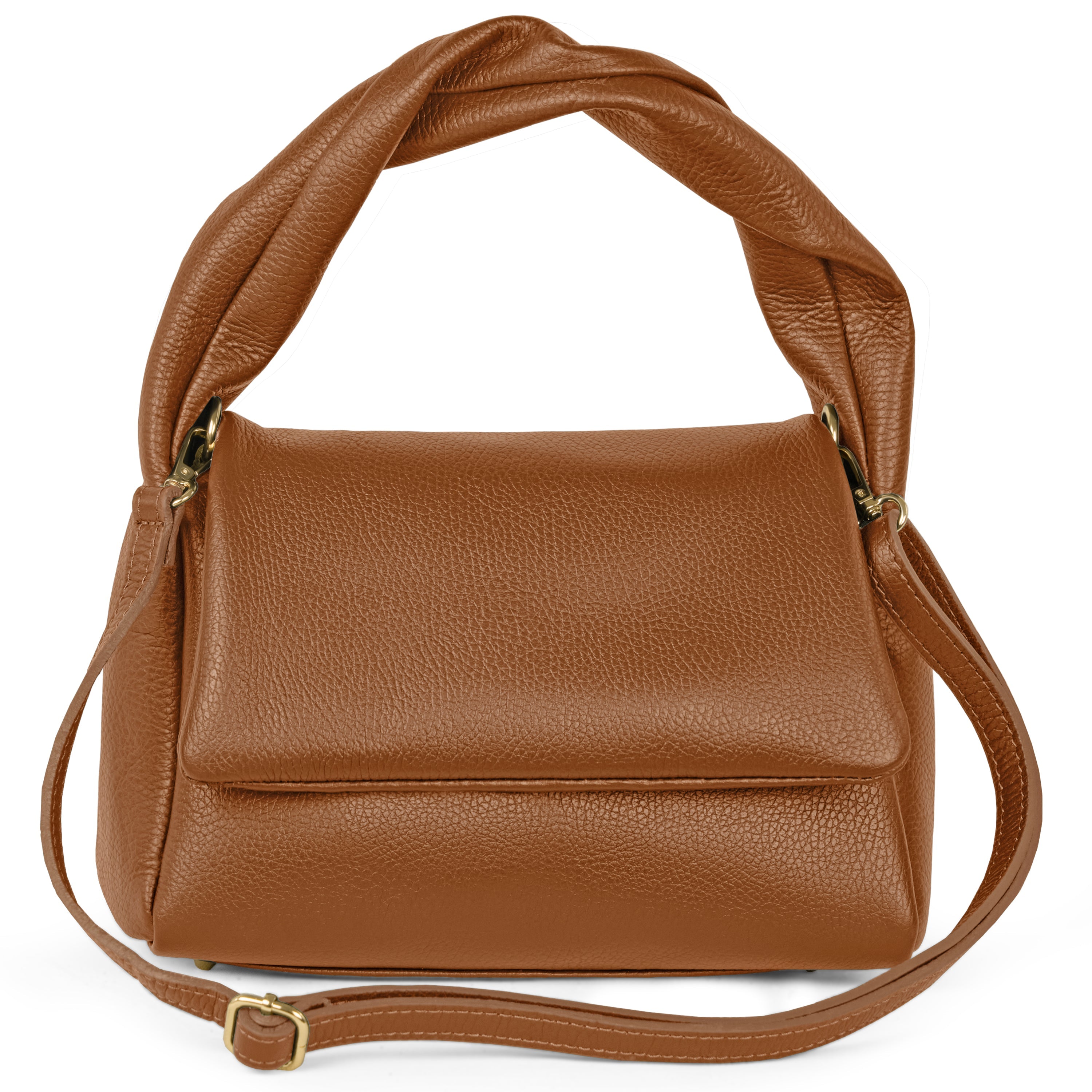 Italian Full-Grain Leather Top-Handle Bag | Perugia