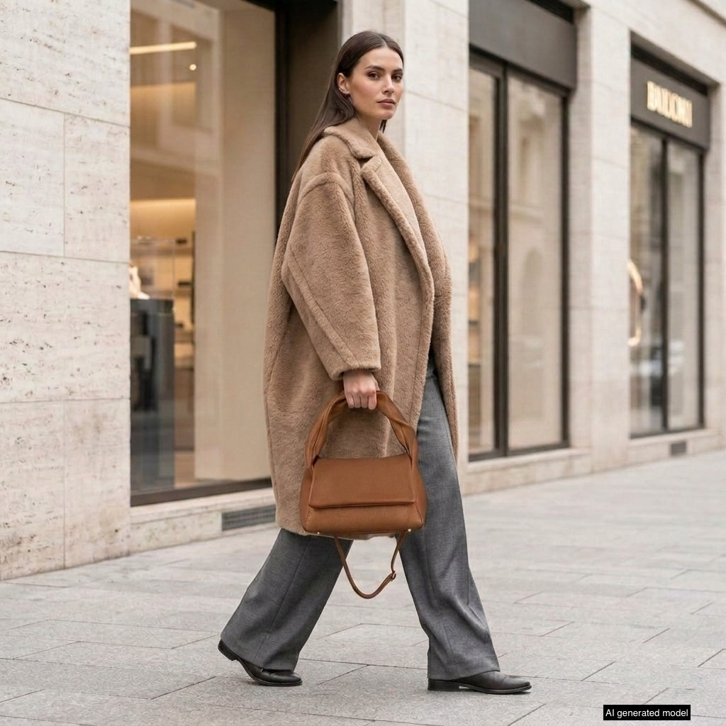 Italian Full-Grain Leather Top-Handle Bag | Perugia