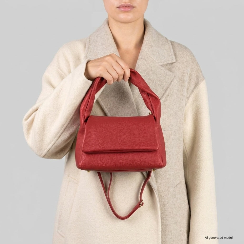 Italian Full-Grain Leather Top-Handle Bag | Perugia