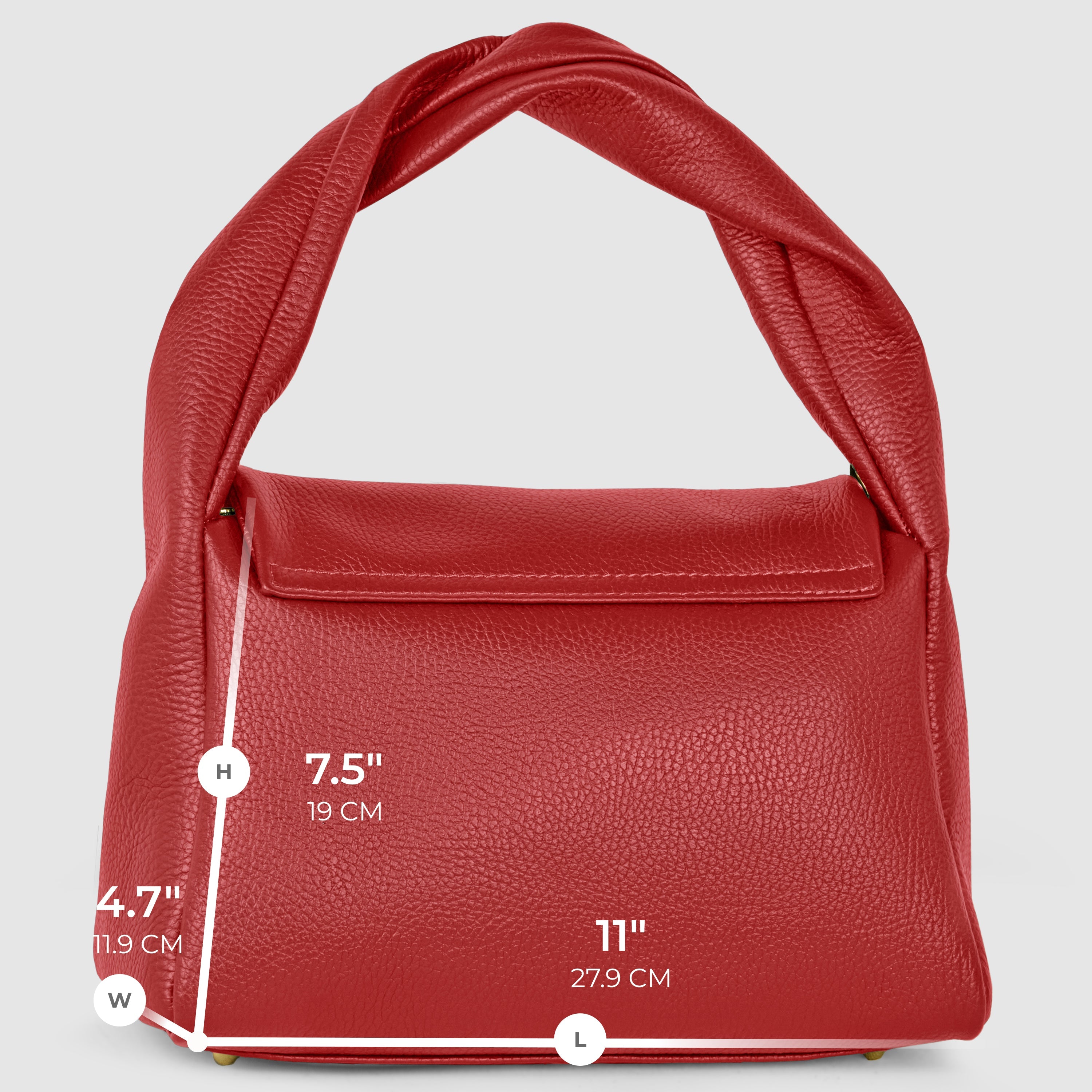 Italian Full-Grain Leather Top-Handle Bag | Perugia