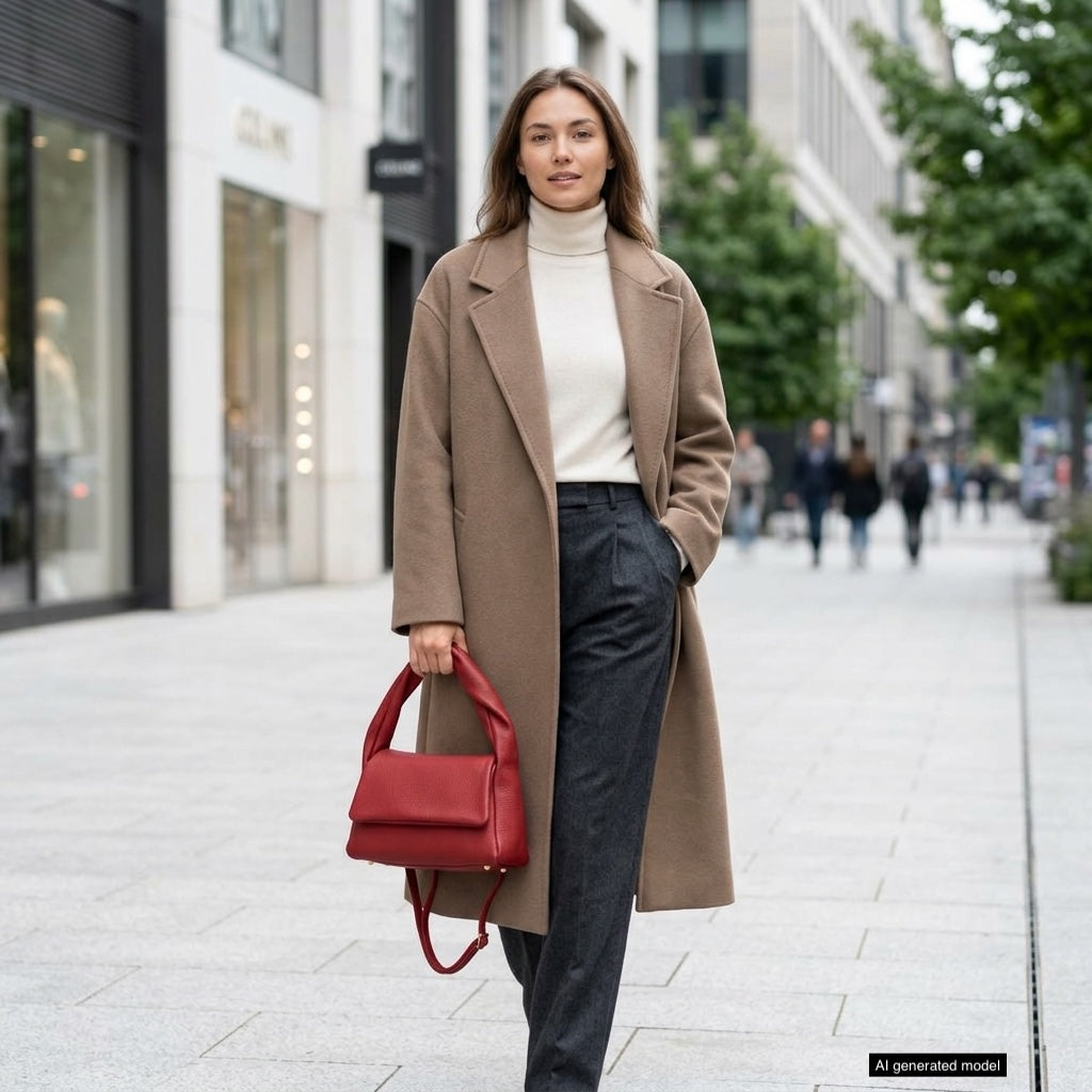 Italian Full-Grain Leather Top-Handle Bag | Perugia