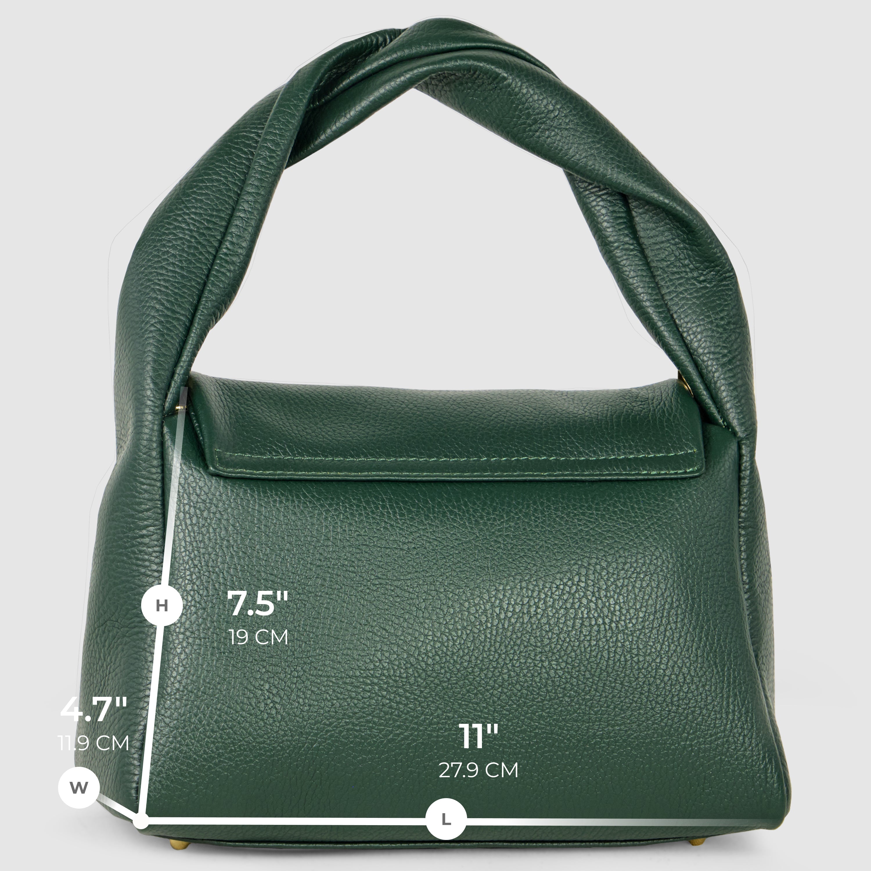Italian Full-Grain Leather Top-Handle Bag | Perugia